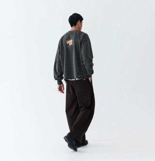 Melsign - Clash Curved Pants - Brown