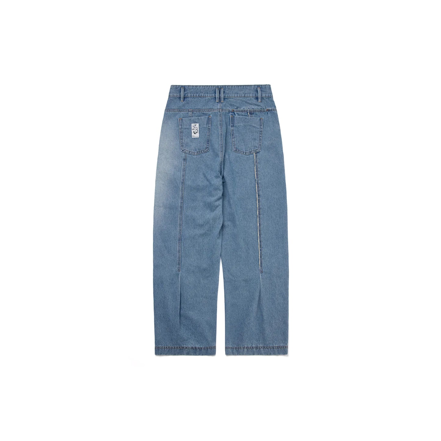 Melsign - Stitching Fringe Denim - Natural