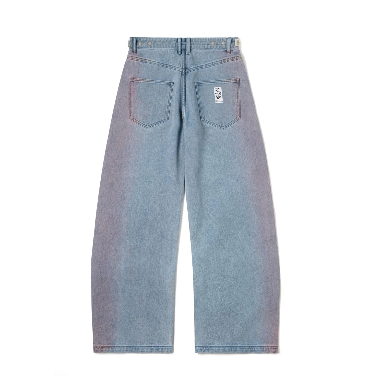 Melsign - Washed Denim Jeans - Medium Blue Pink