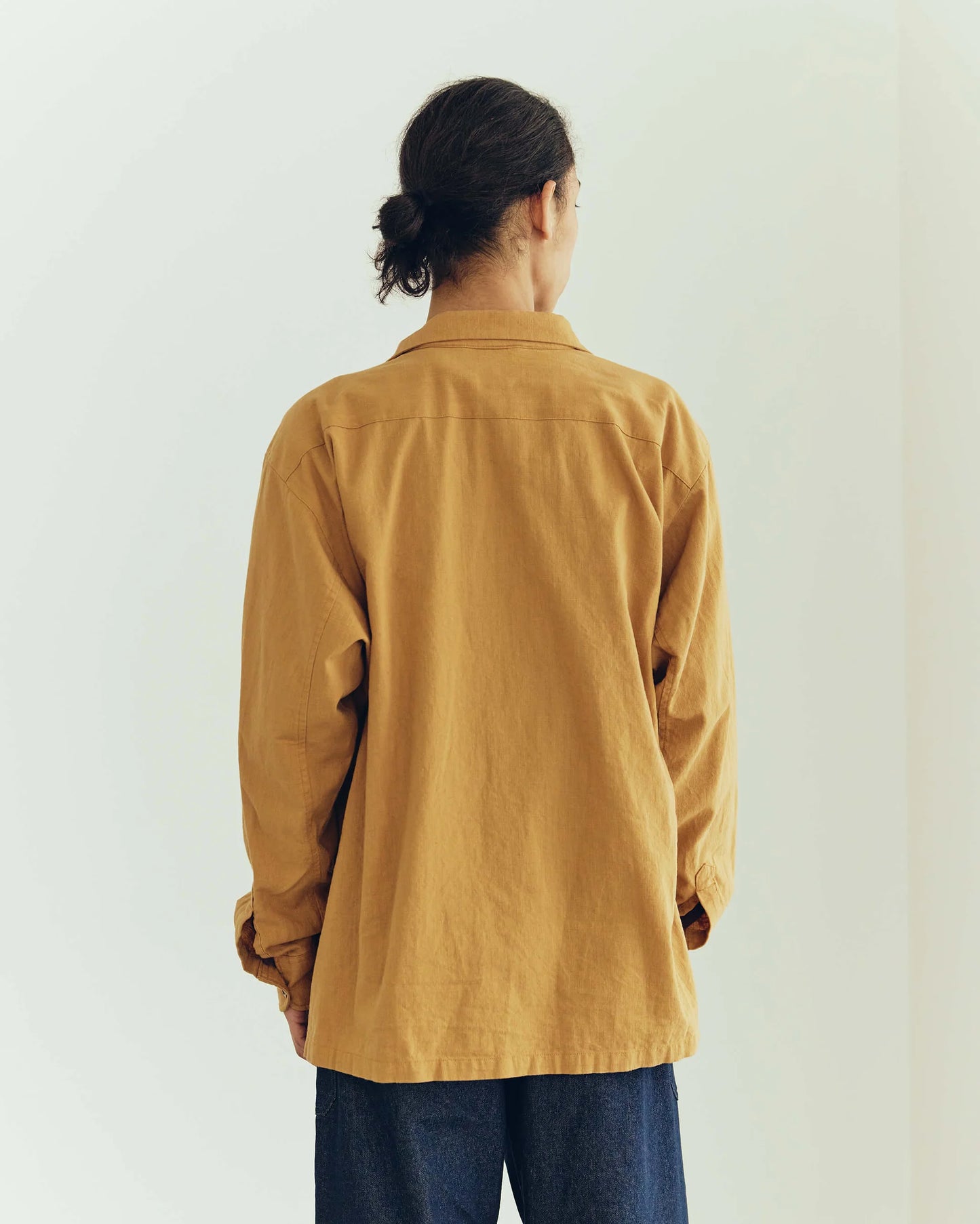 Army Twill - Cotton Slab Utility Shirt - Mustard
