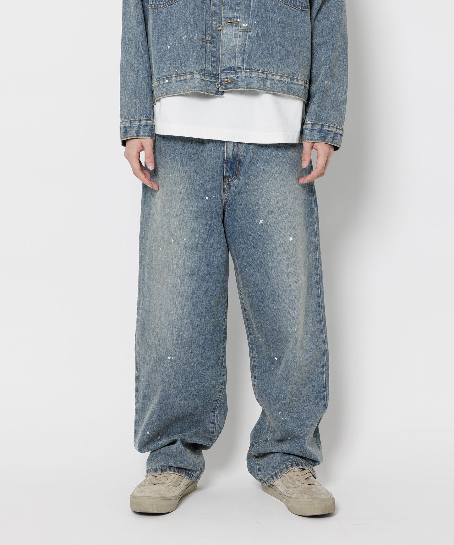 F-LAGSTUF-F - Fade Baggie Denim Pants - Indigo