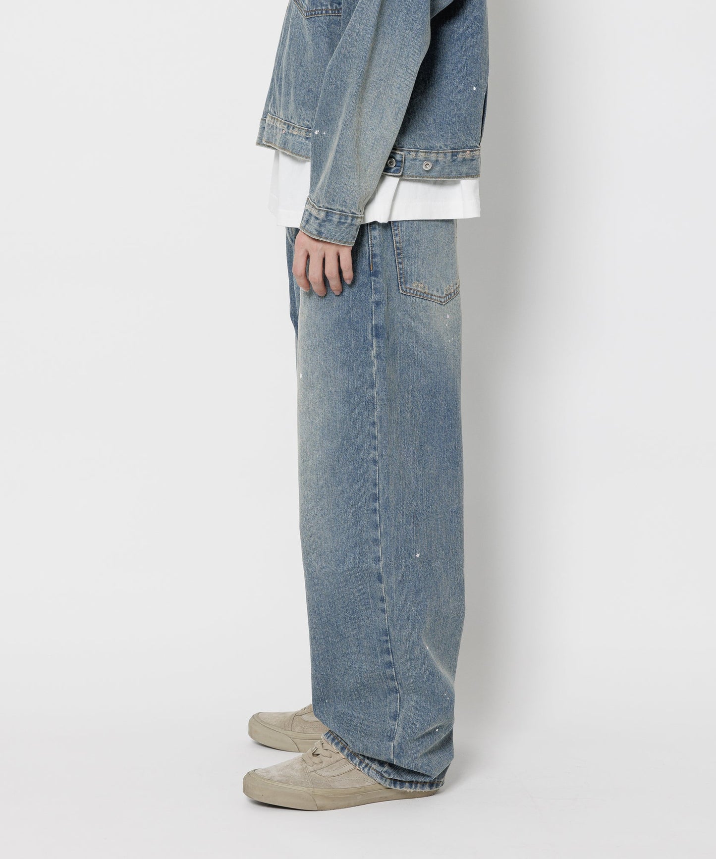 F-LAGSTUF-F - Fade Baggie Denim Pants - Indigo