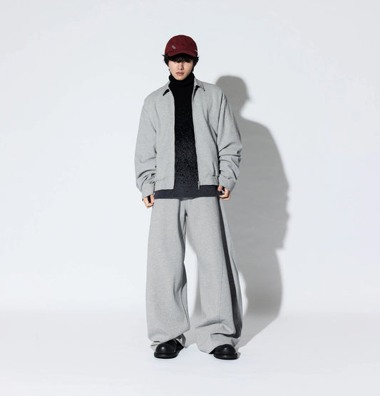 Melsign - Mellow Lapel Bomber Jacket - Gray