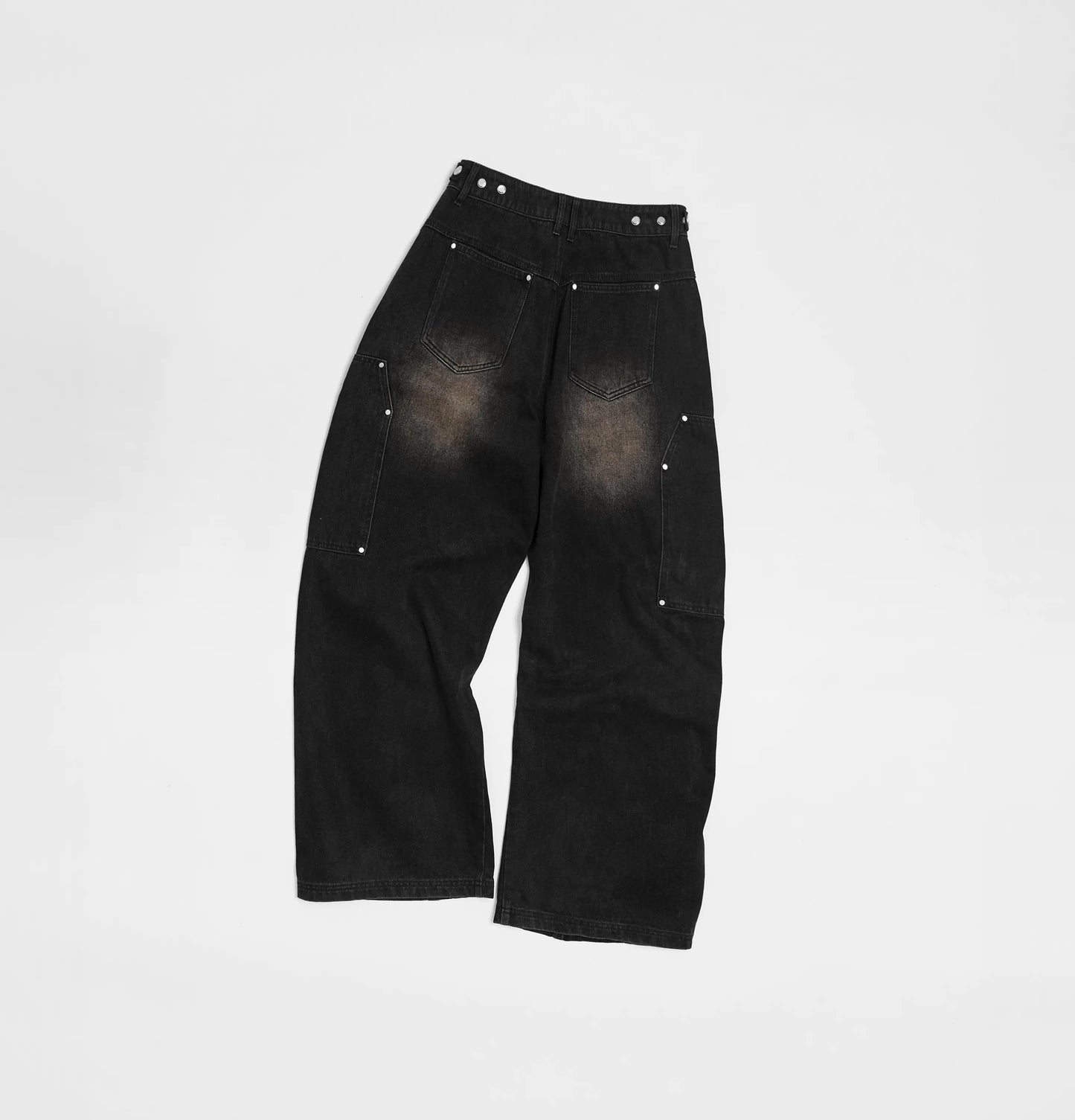 Melsign - Canvas Wide Leg Jeans - Black