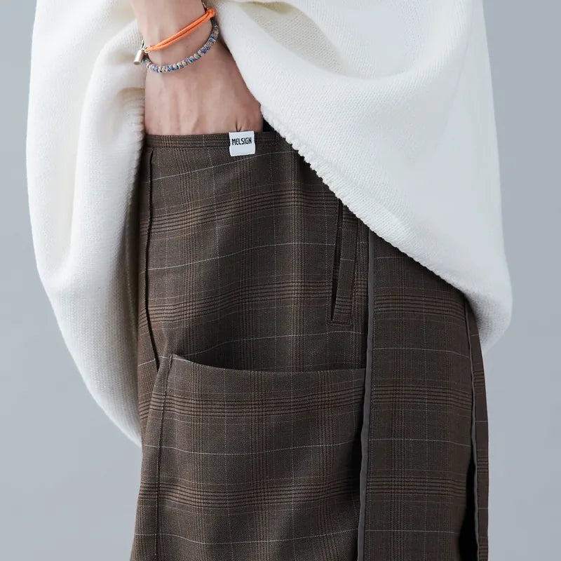 Melsign - Baggy Tartan Trousers V2 - Brown
