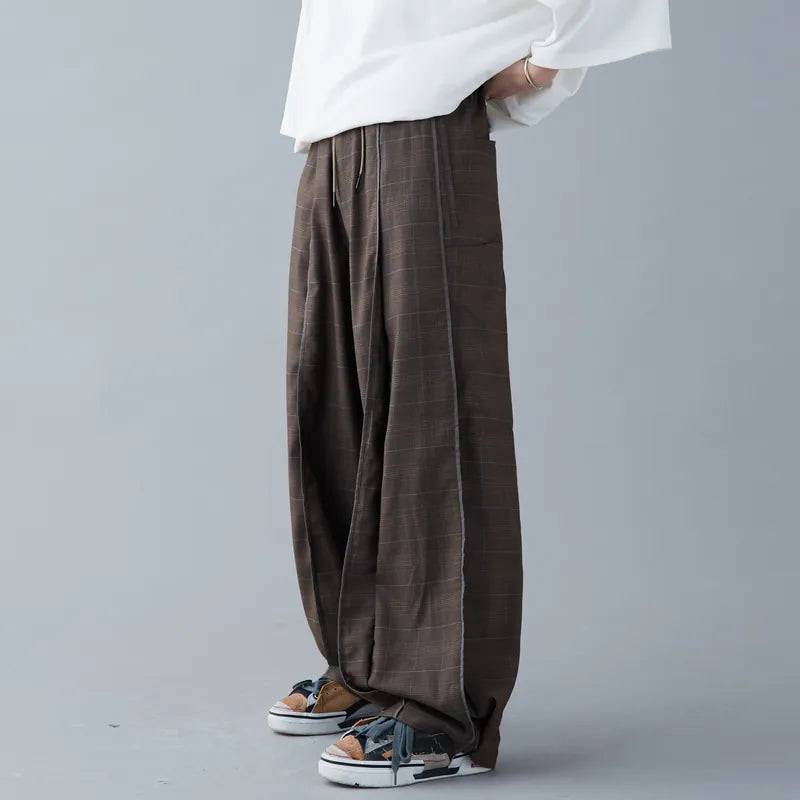 Melsign - Baggy Tartan Trousers V2 - Brown