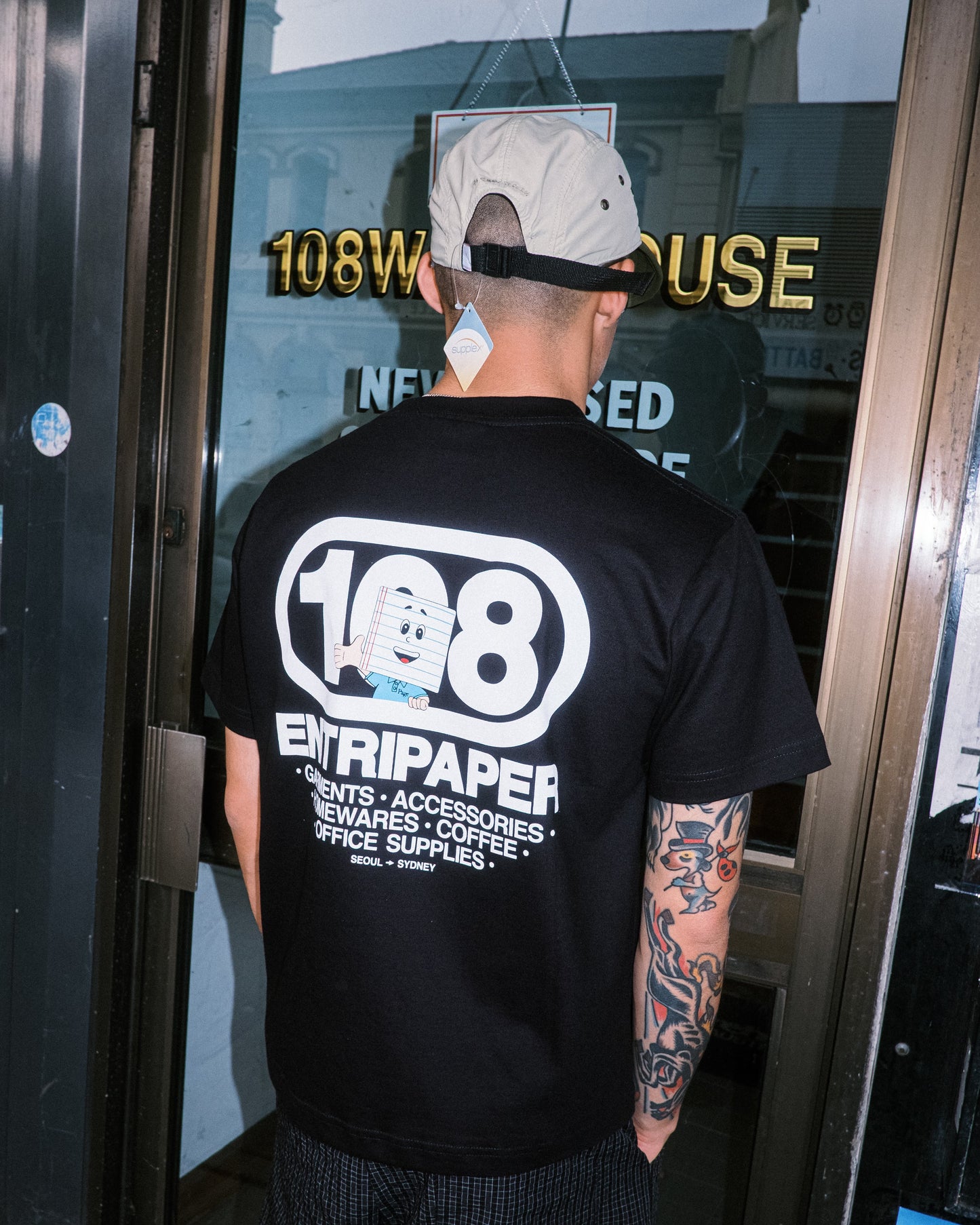108WAREHOUSE x Entripaper - EP Subject Cap SUPPLEX® - Ivory