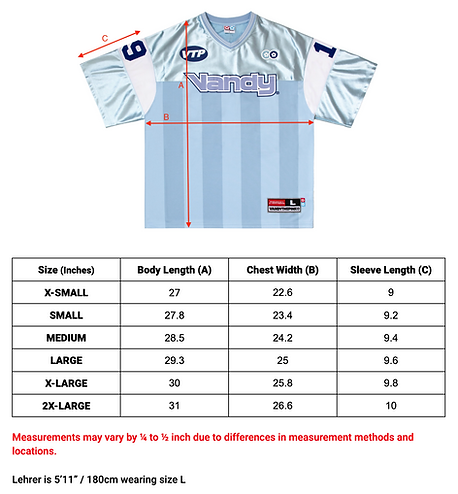 VANDYTHEPINK - Football Jersey - Sky Blue