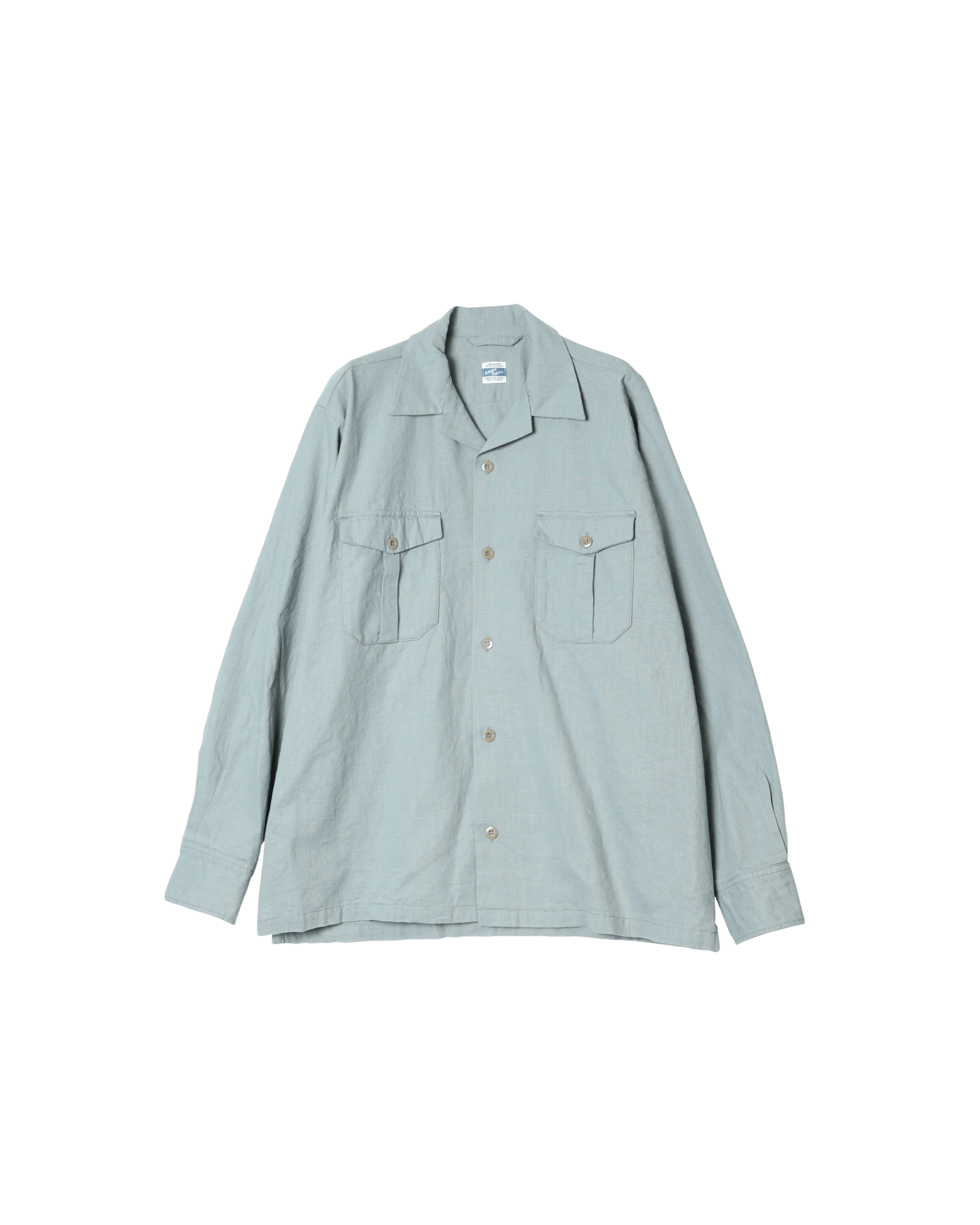 Army Twill - Cotton Slab Utility Shirt - Blue