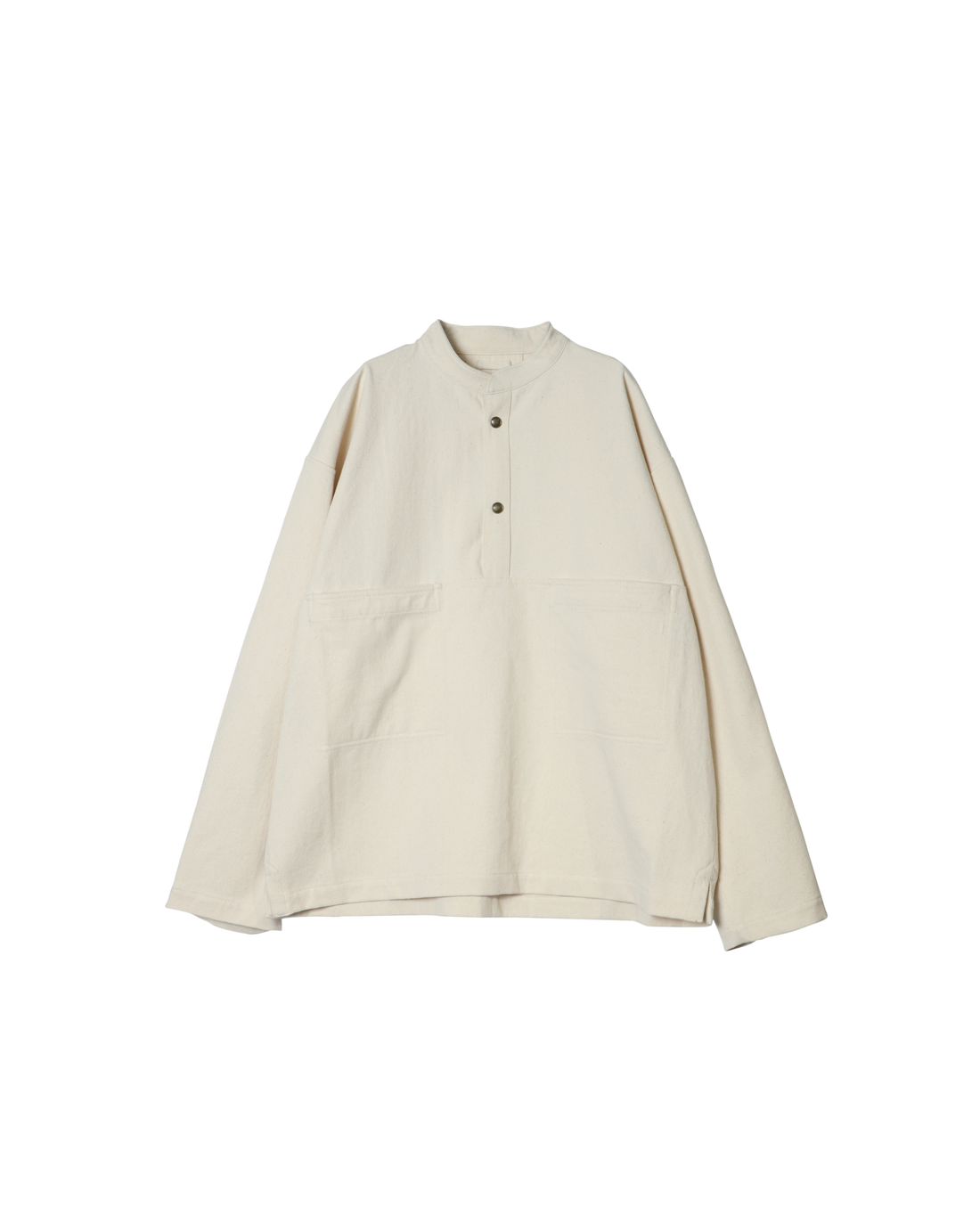 Army Twill - Denim Dot Bottom Smock - Ecru