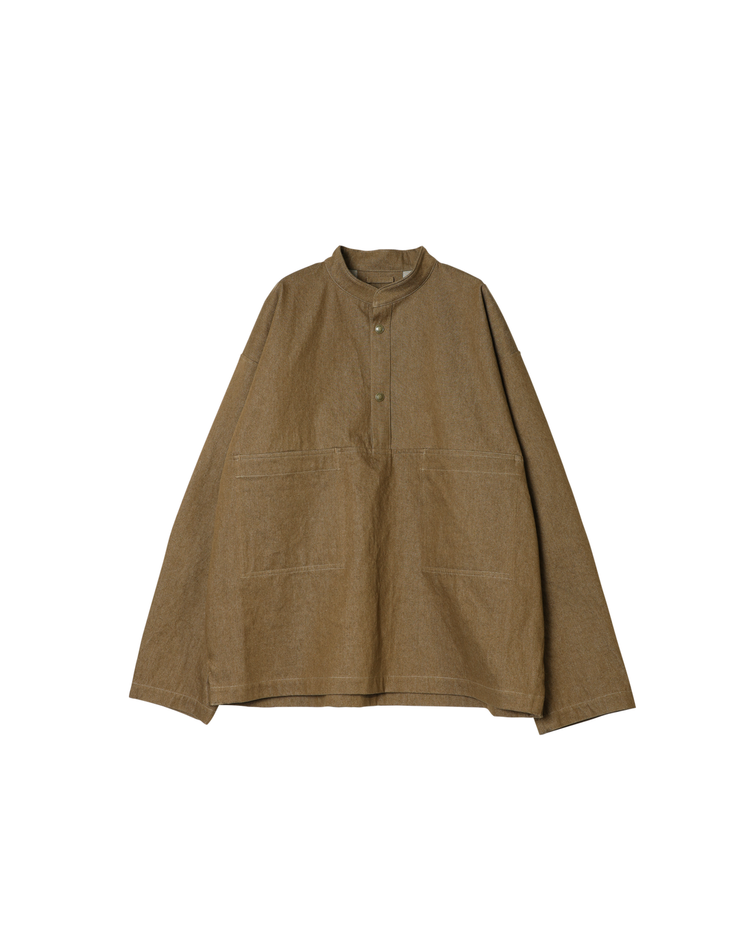 Army Twill - Denim Dot Bottom Smock - Brown