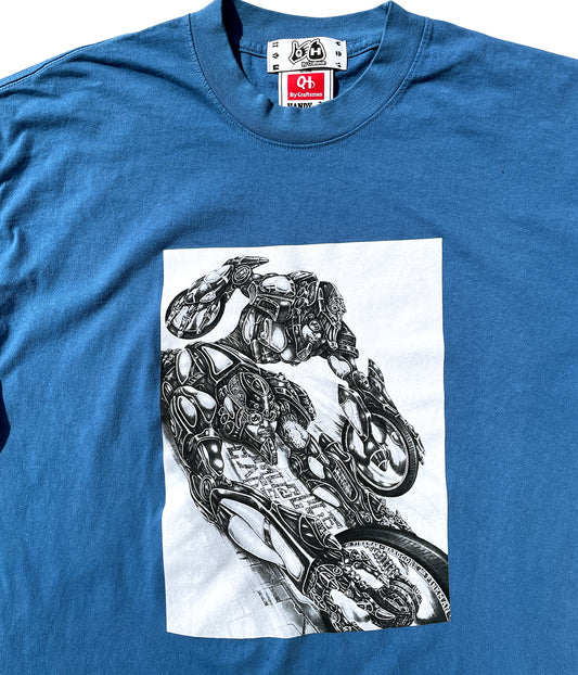 Quispiam Habilis - AND1 VOL.5 W/ MUSCLECARS Tee - Blue