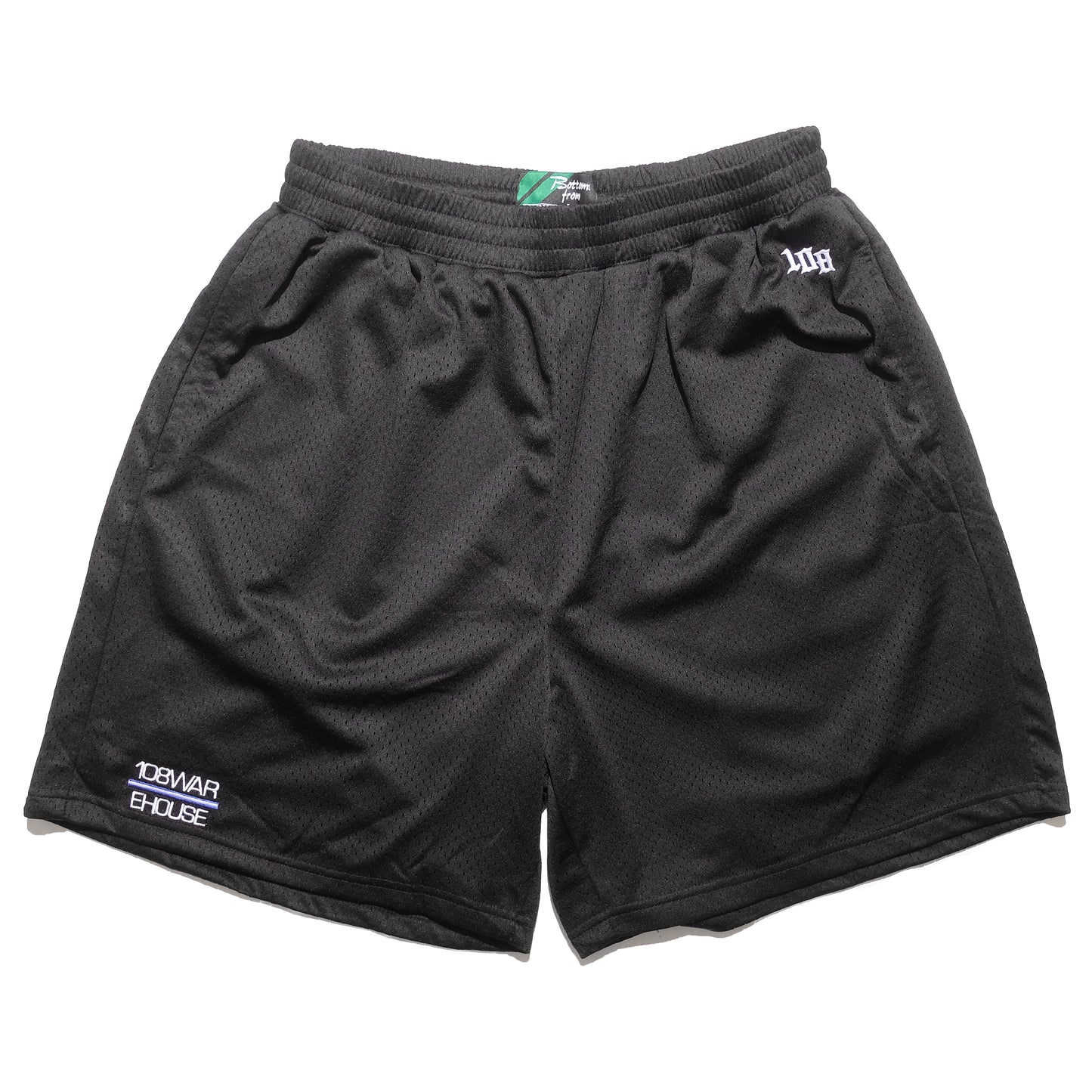 108WAREHOUSE - Stripe Logo Mesh Shorts - Blue