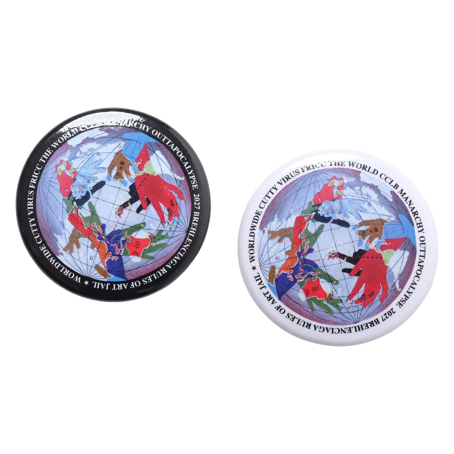 coogidowntothesex - World Wide Cutty Virus Badge - Black/White