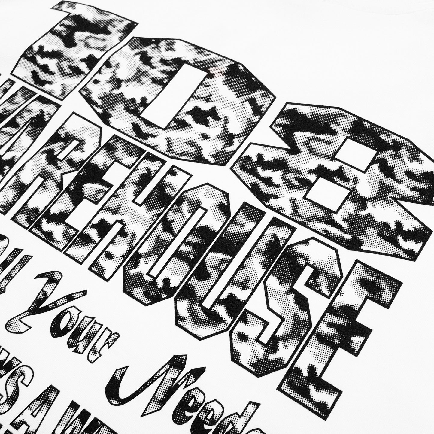 108WAREHOUSE - White Shop T-Shirt - Camo