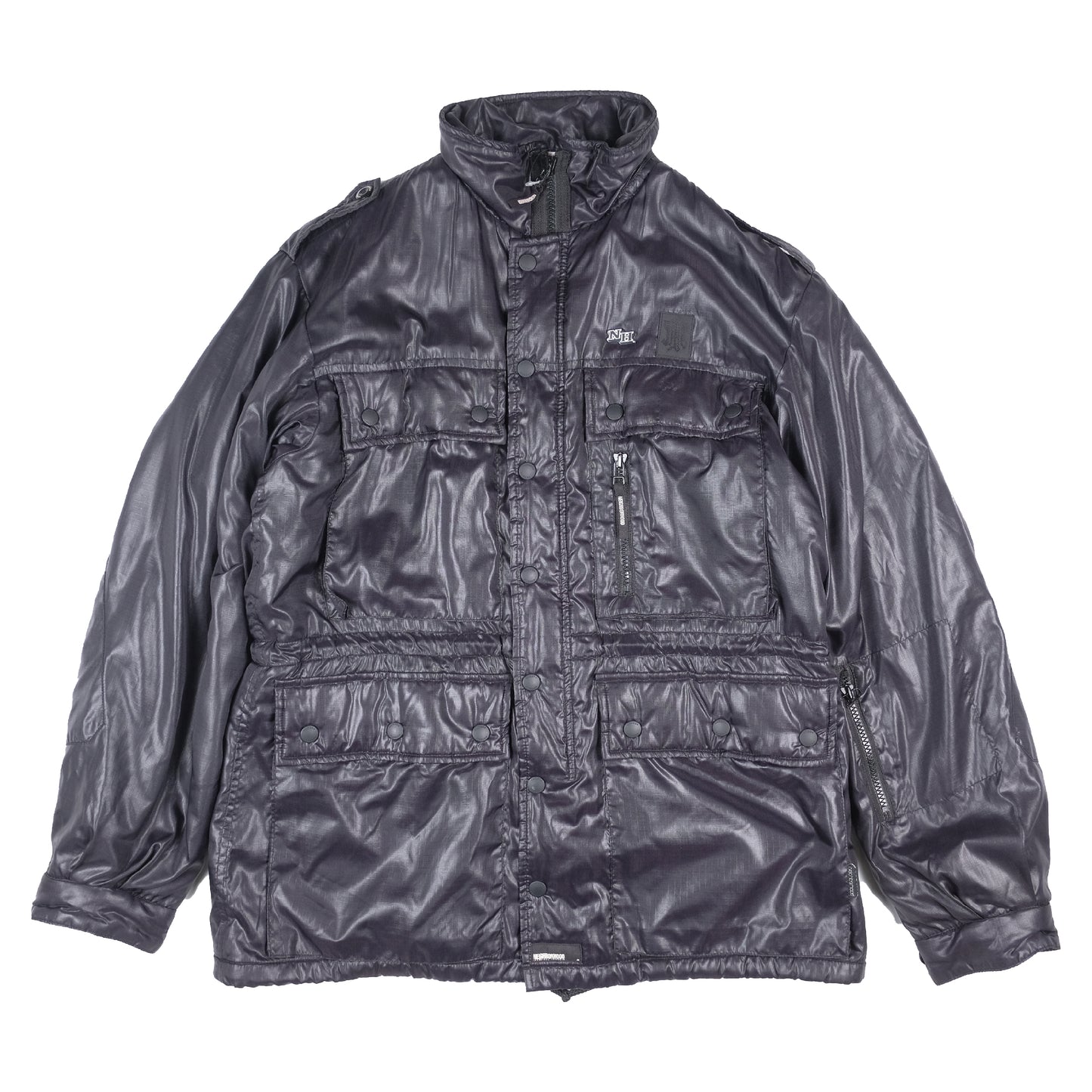 Neighborhood Fleece Lined Black Nylon Jacket
