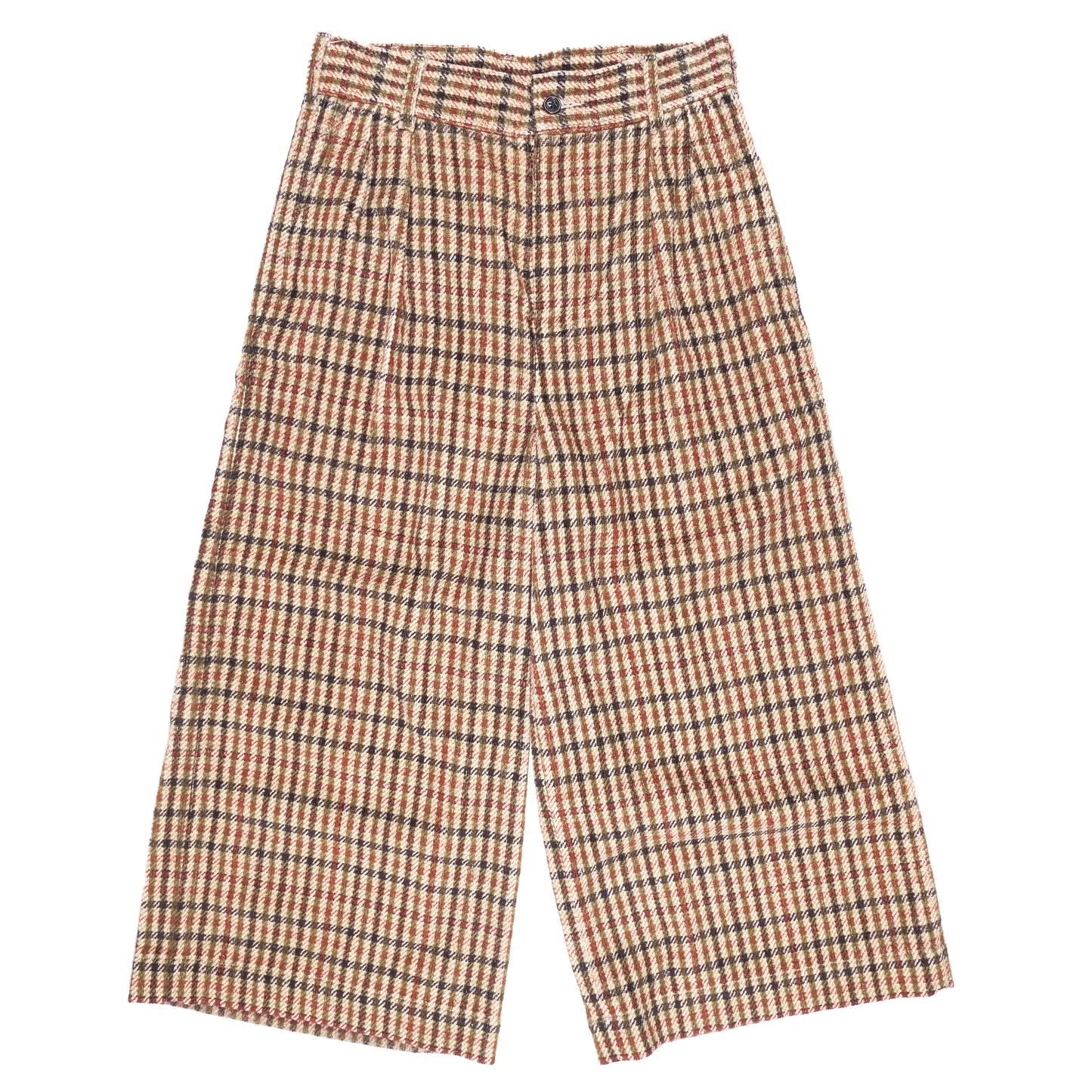 Needles Brown Tartan Relaxed Trousers