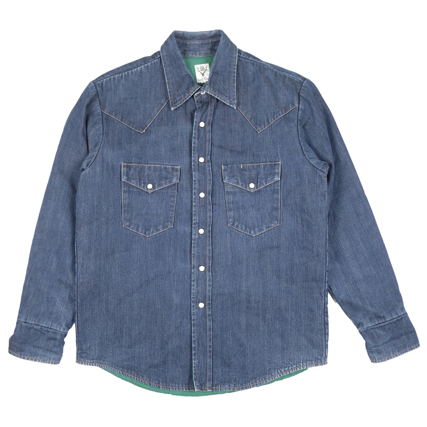 South2 West8 Denim Down Shirt Jacket