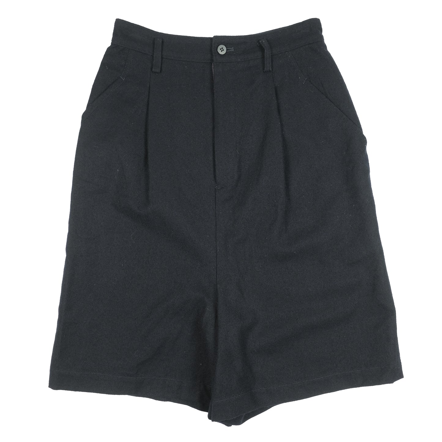 CDG Tricot Navy Wool Shorts