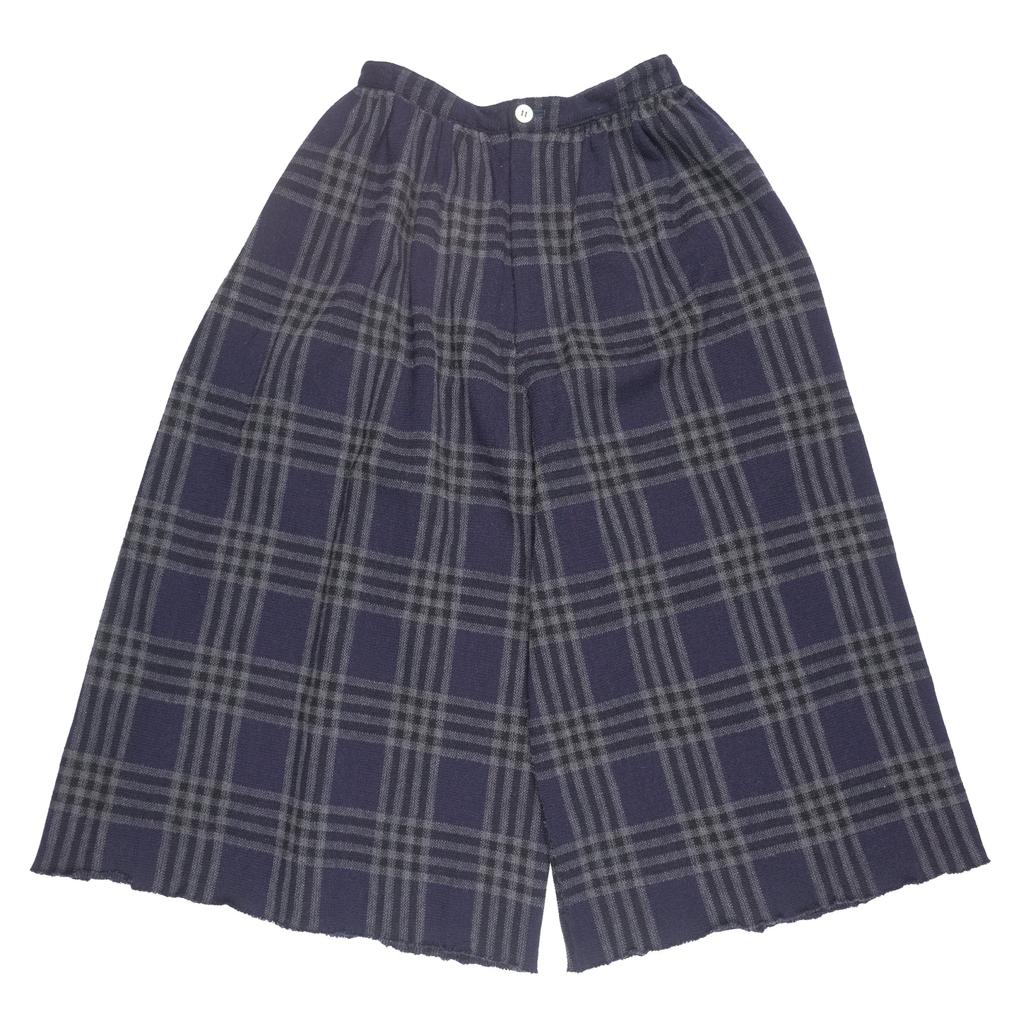 CDG Tricot Tartan Wide Trousers