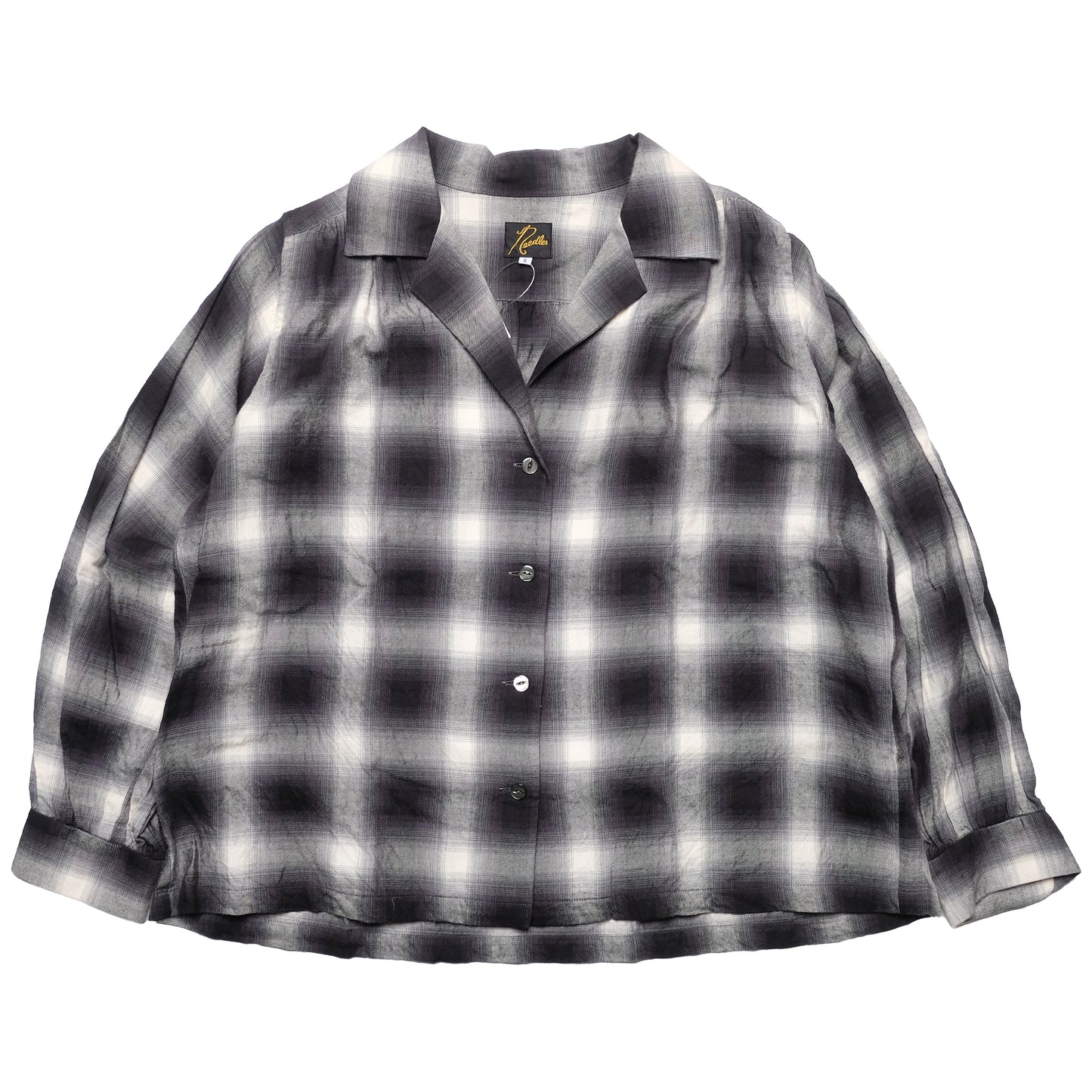 Needles White/ Black Checkered Blouse Shirt