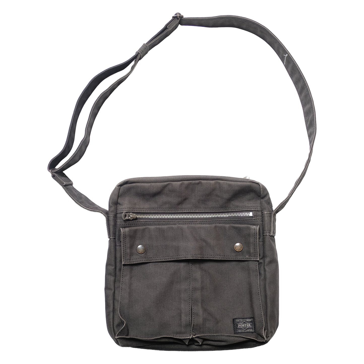 Porter Black Canvas Shoulder Bag
