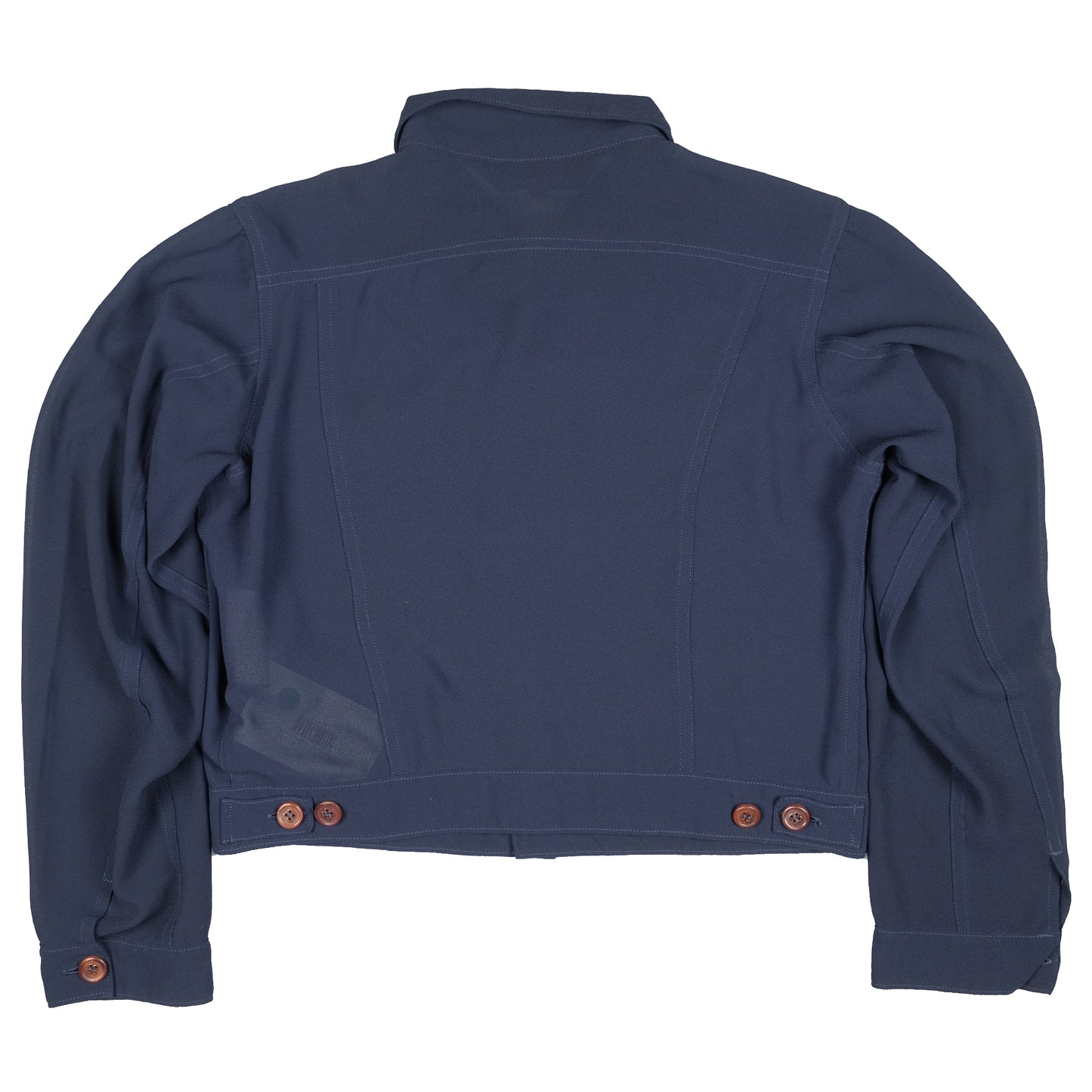 Comme Des Garcons Sheer Navy Shirt Jacket