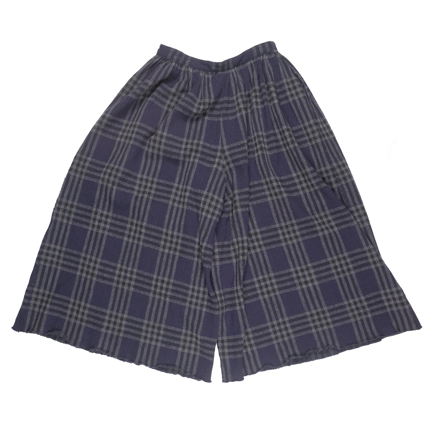 CDG Tricot Tartan Wide Trousers