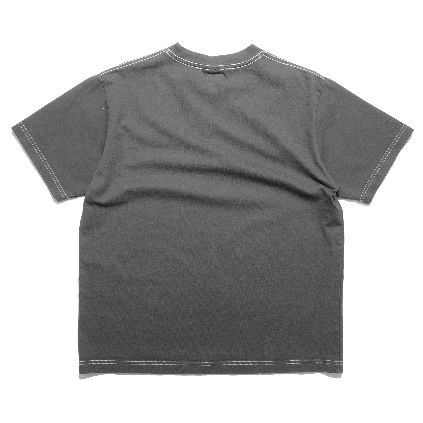 108WAREHOUSE - Contrast Stitch T-Shirt - Ash Grey