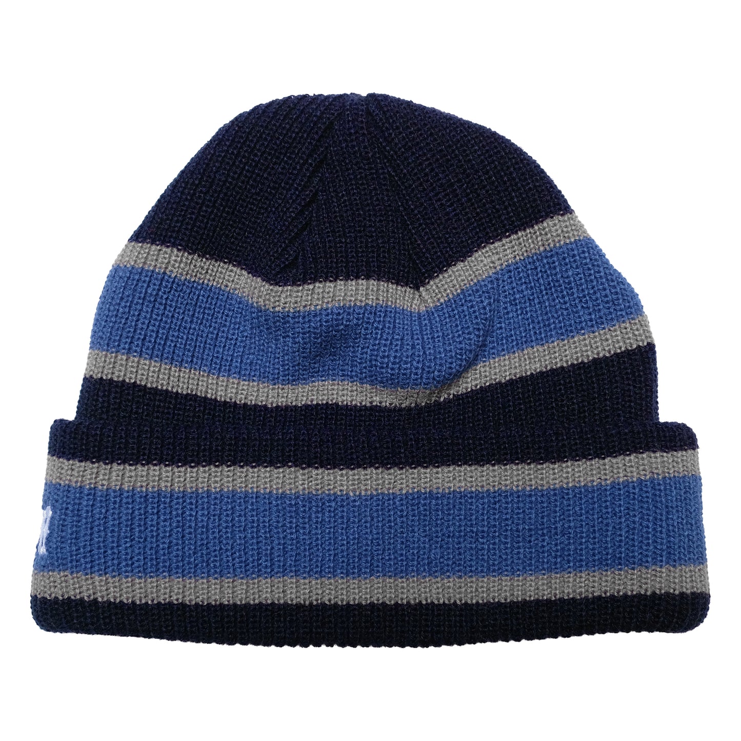 108WAREHOUSE - 2 Stripe Beanie - Navy/Blue