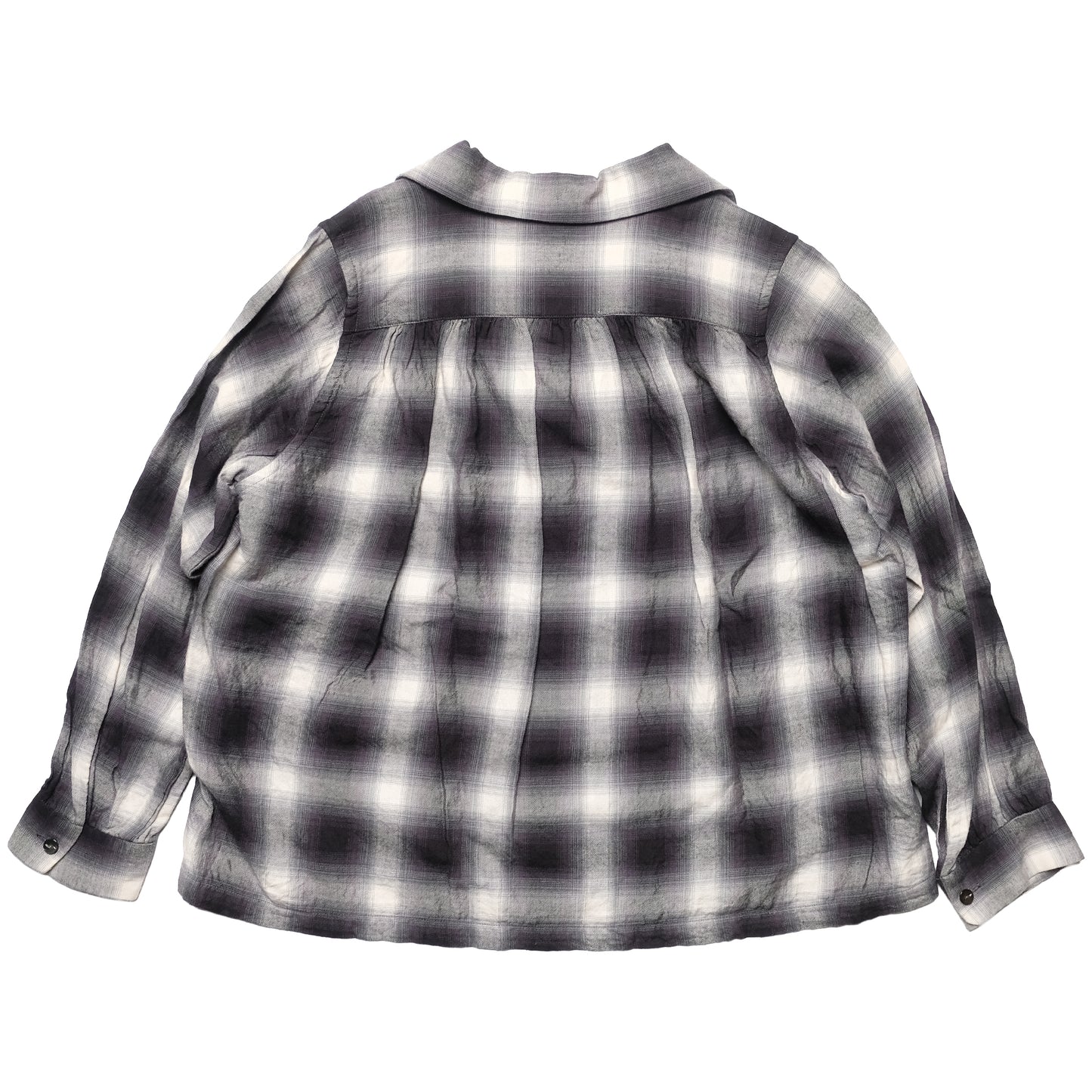Needles White/ Black Checkered Blouse Shirt