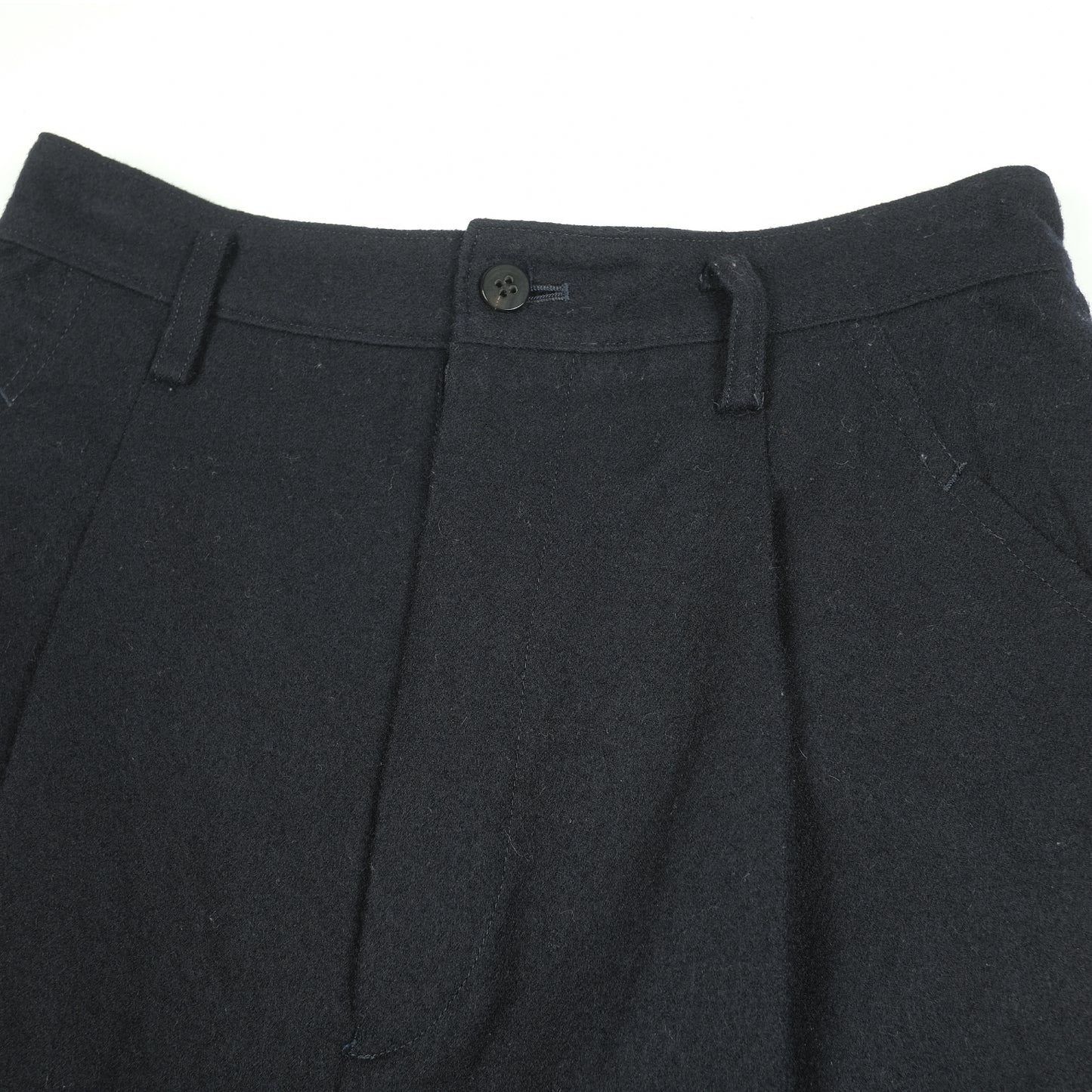 CDG Tricot Navy Wool Shorts