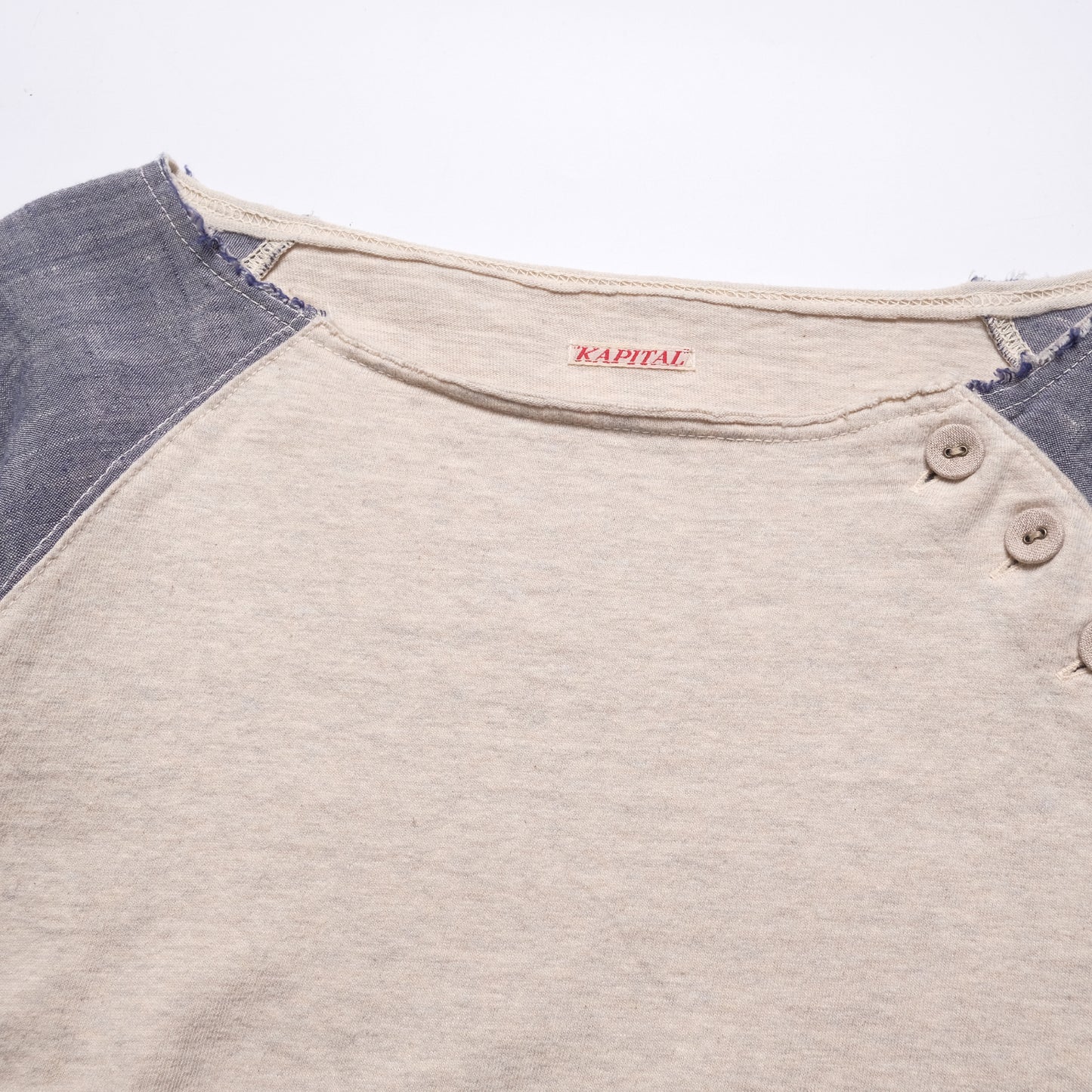 Kapital Contrasted Long Sleeve Shirt