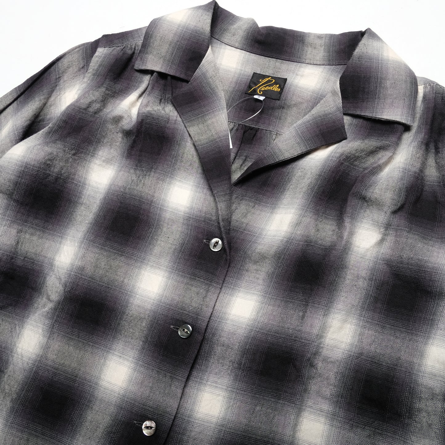 Needles White/ Black Checkered Blouse Shirt