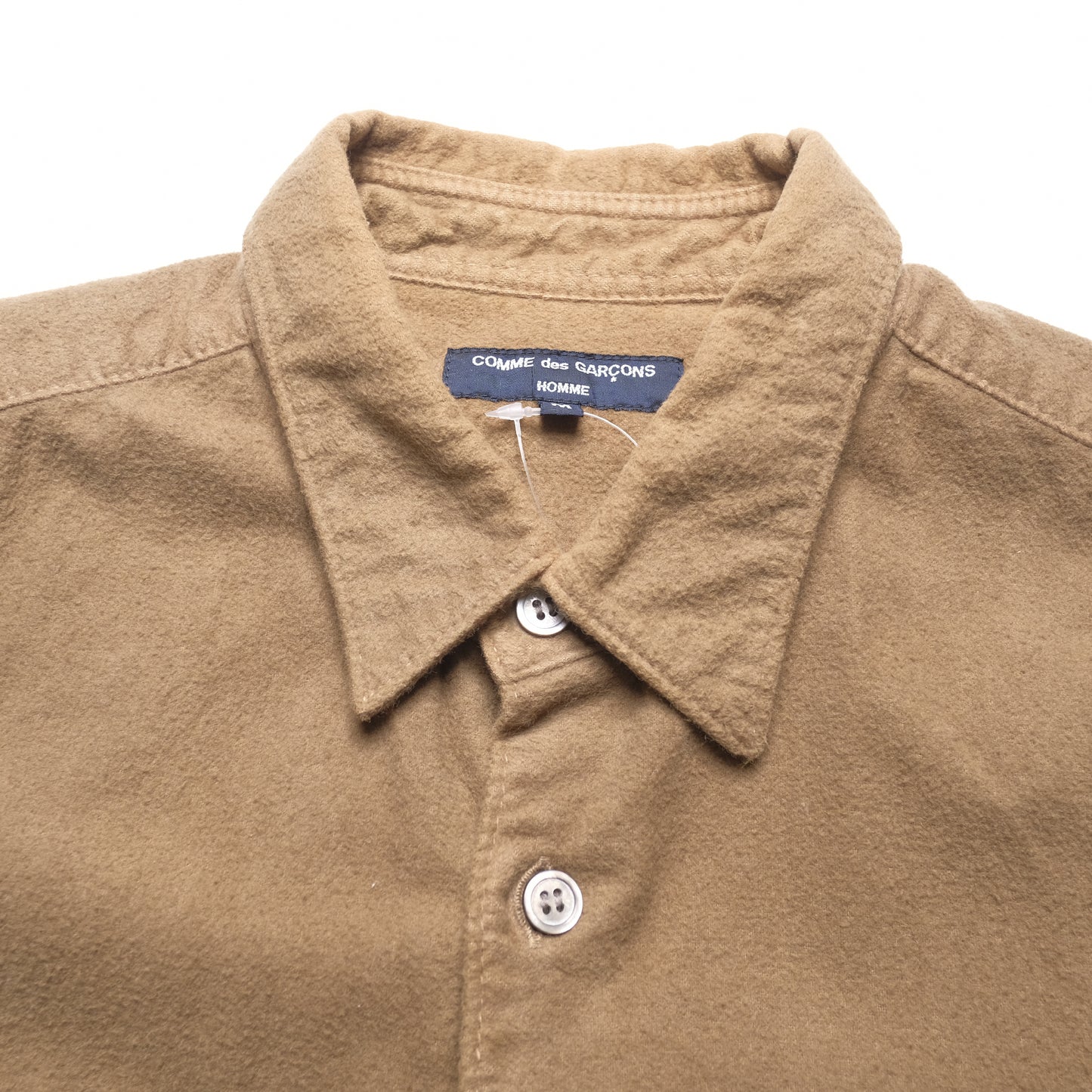CDG Homme Brown Moleskin Shirt