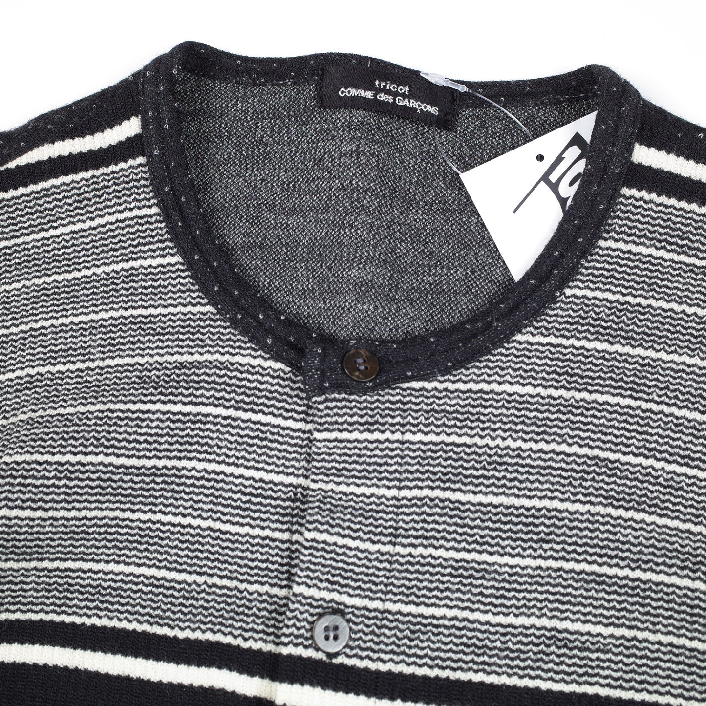 CDG Tricot Contrasted Knit Cardigan