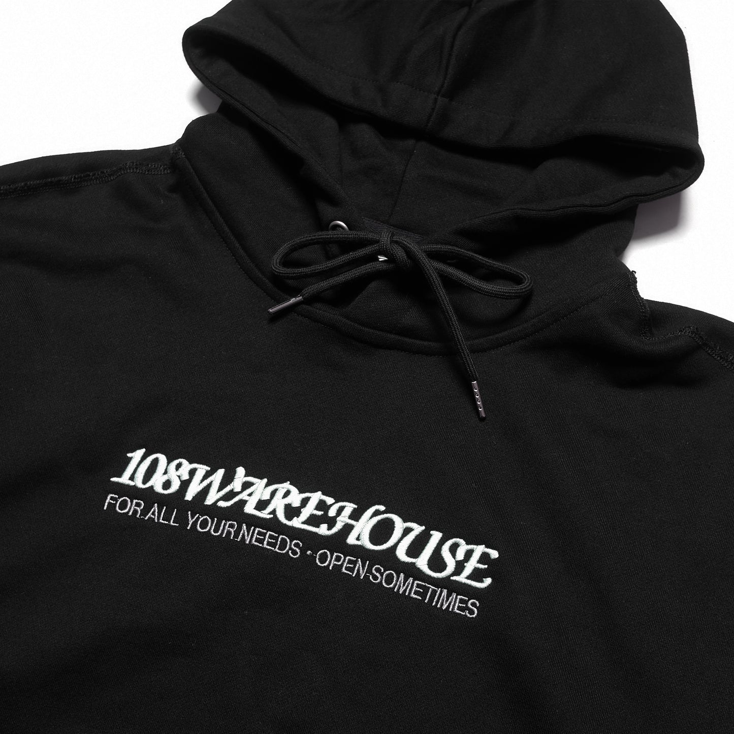 108WAREHOUSE - Classic Logo Hoodie - Black