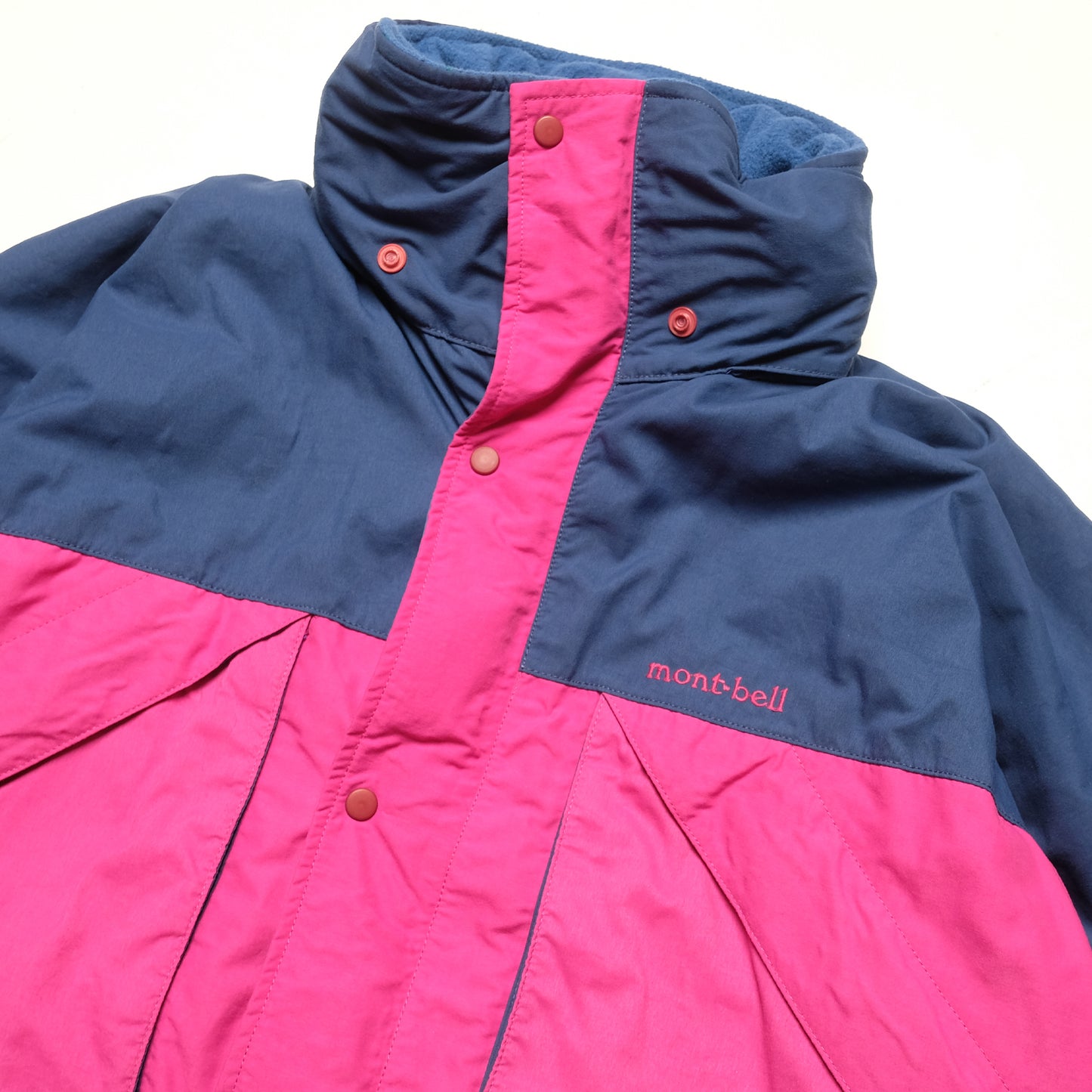 Montbell 2-Tone Pink/Navy 90s Parka Jacket