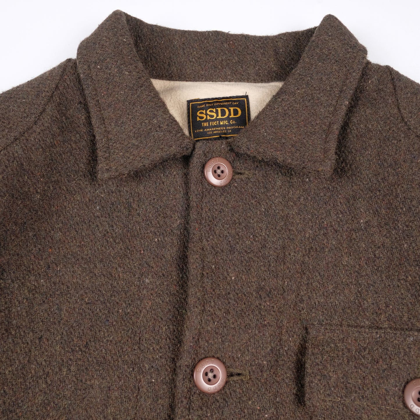 FUCT SSDD Brown Wool Coveralls