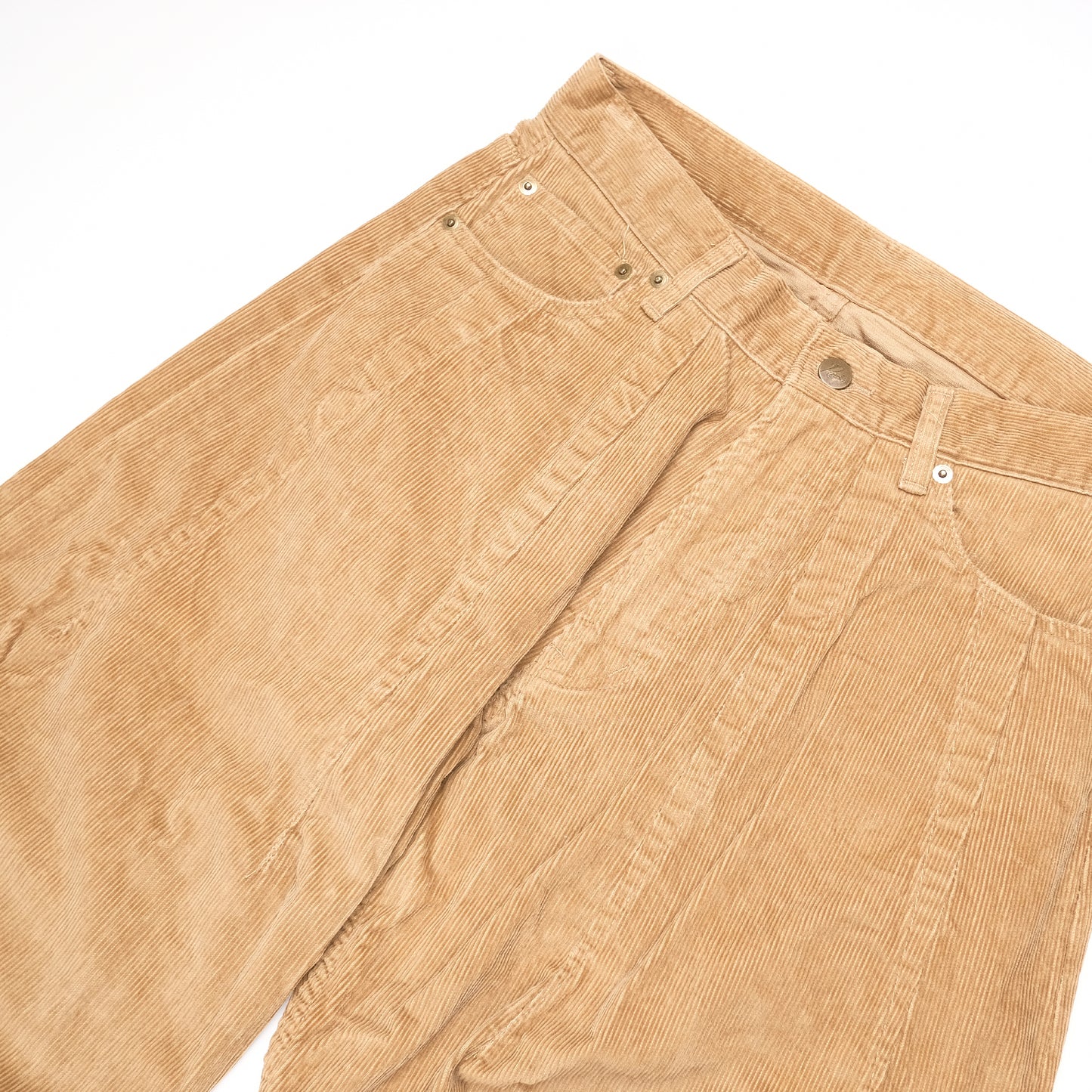 Needles Beige Corduroy Darted Trousers