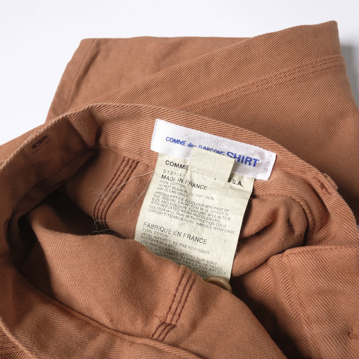 CDG SHIRT Brown Trousers