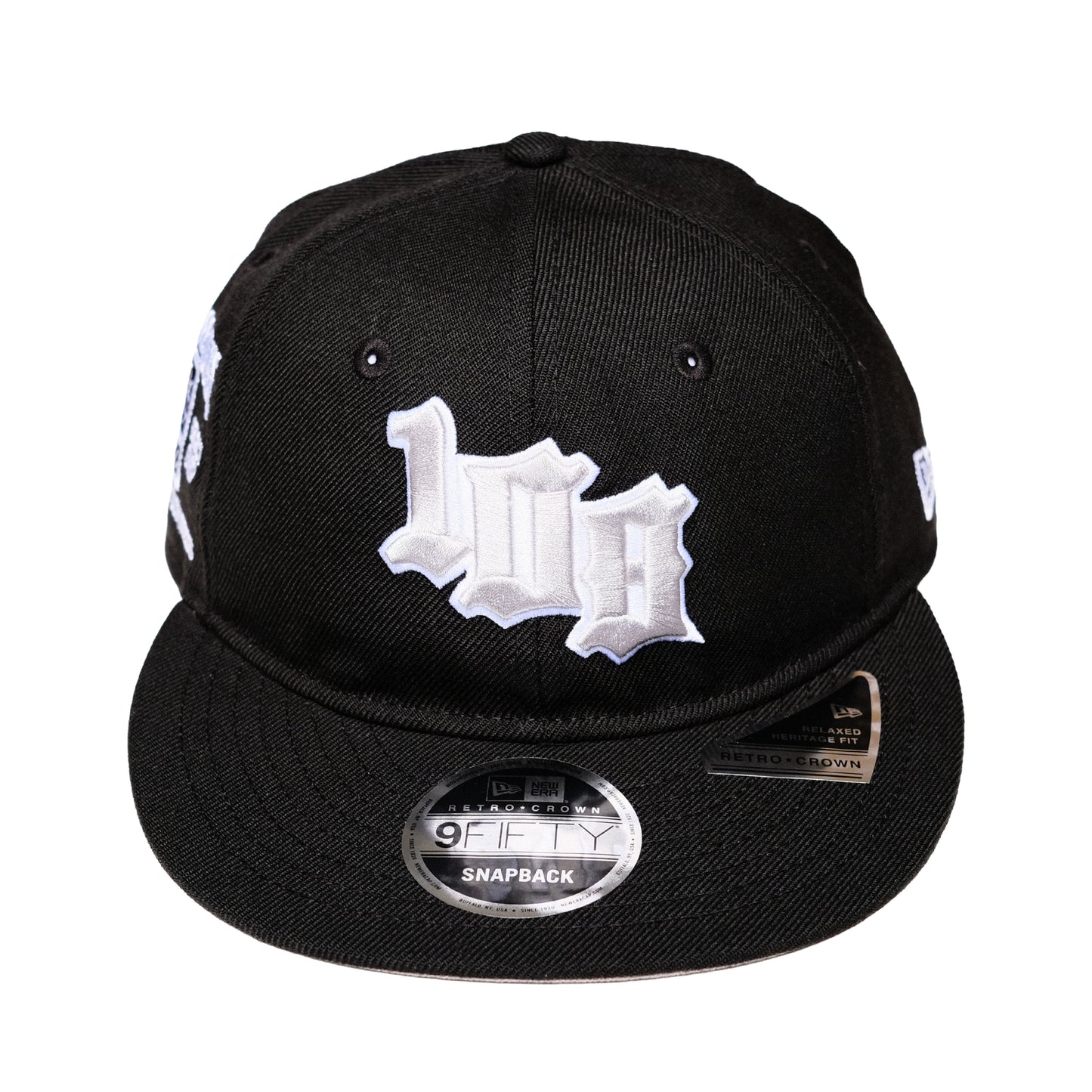 New Era x 108WAREHOUSE - 9FIFTY® Retro Crown Strapback Cap - Black
