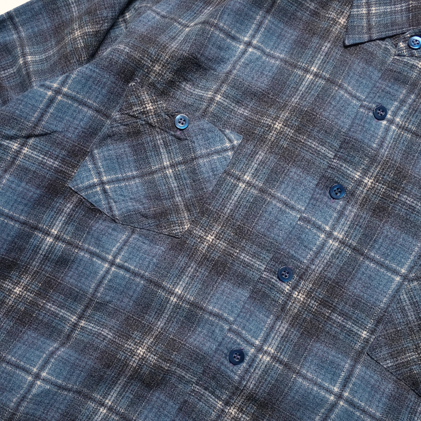 Needles Sportswear Blue Flannel Shirt