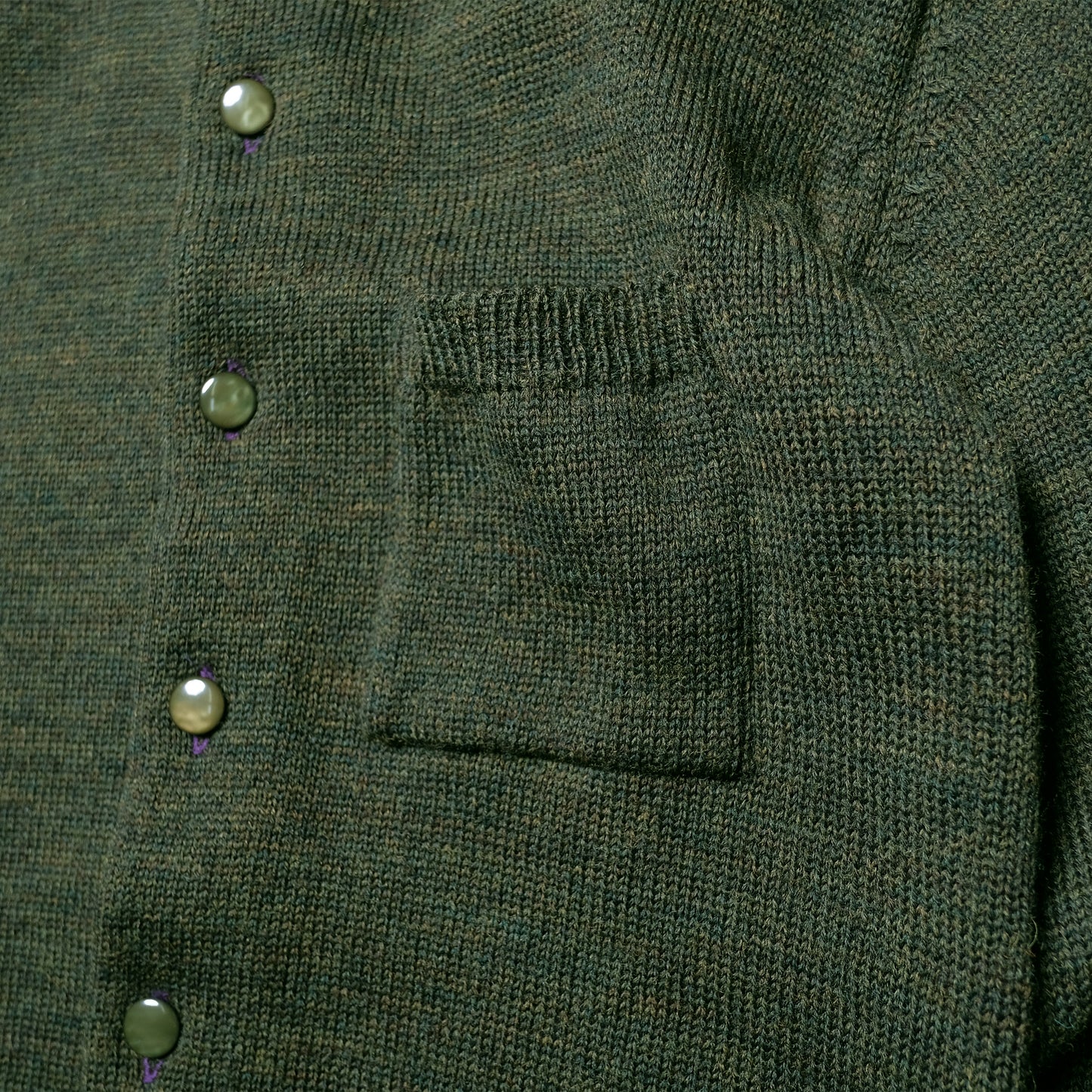 Needles Dark Green Knit Cardigan