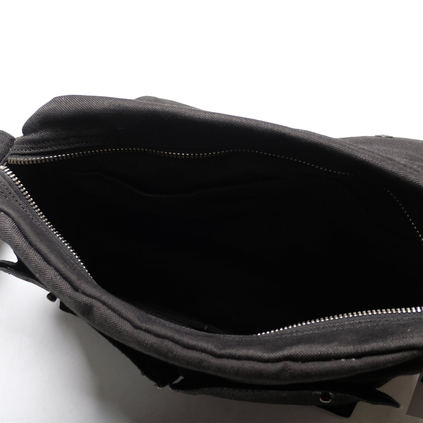 Porter Black Denim Canvas Side Bag