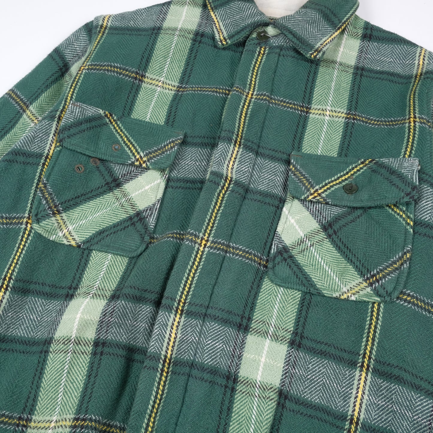 Kapital Green Checkered Shirt Jacket