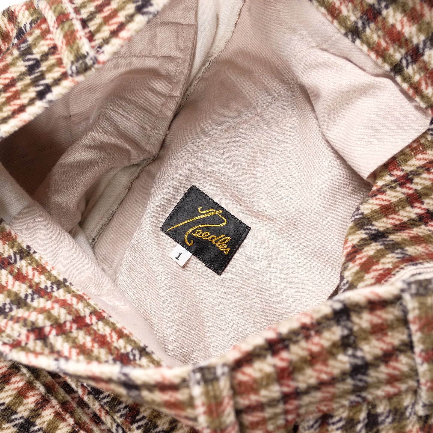 Needles Brown Tartan Relaxed Trousers