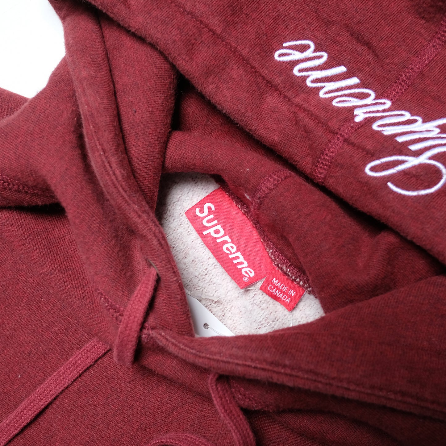 Supreme Heathered Pullover (2013) - Burgundy