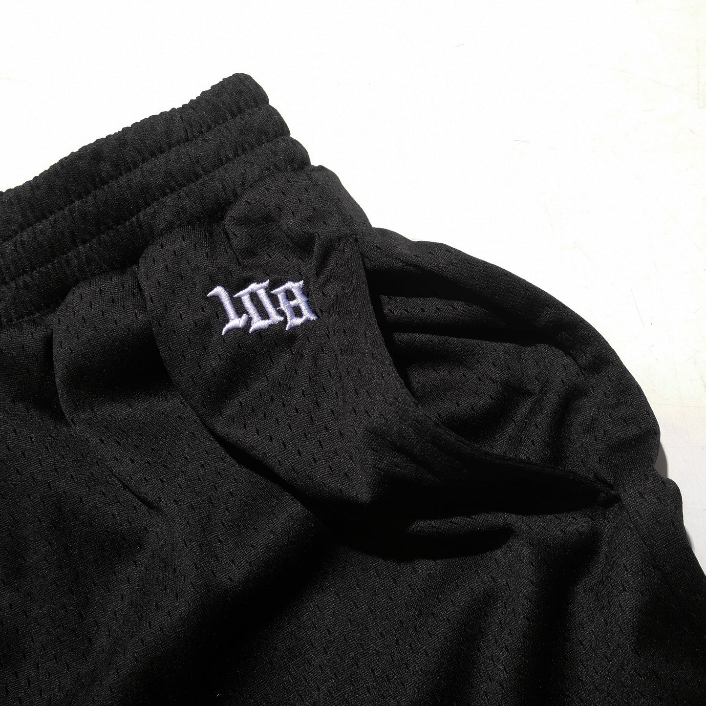 108WAREHOUSE - Stripe Logo Mesh Shorts - Blue