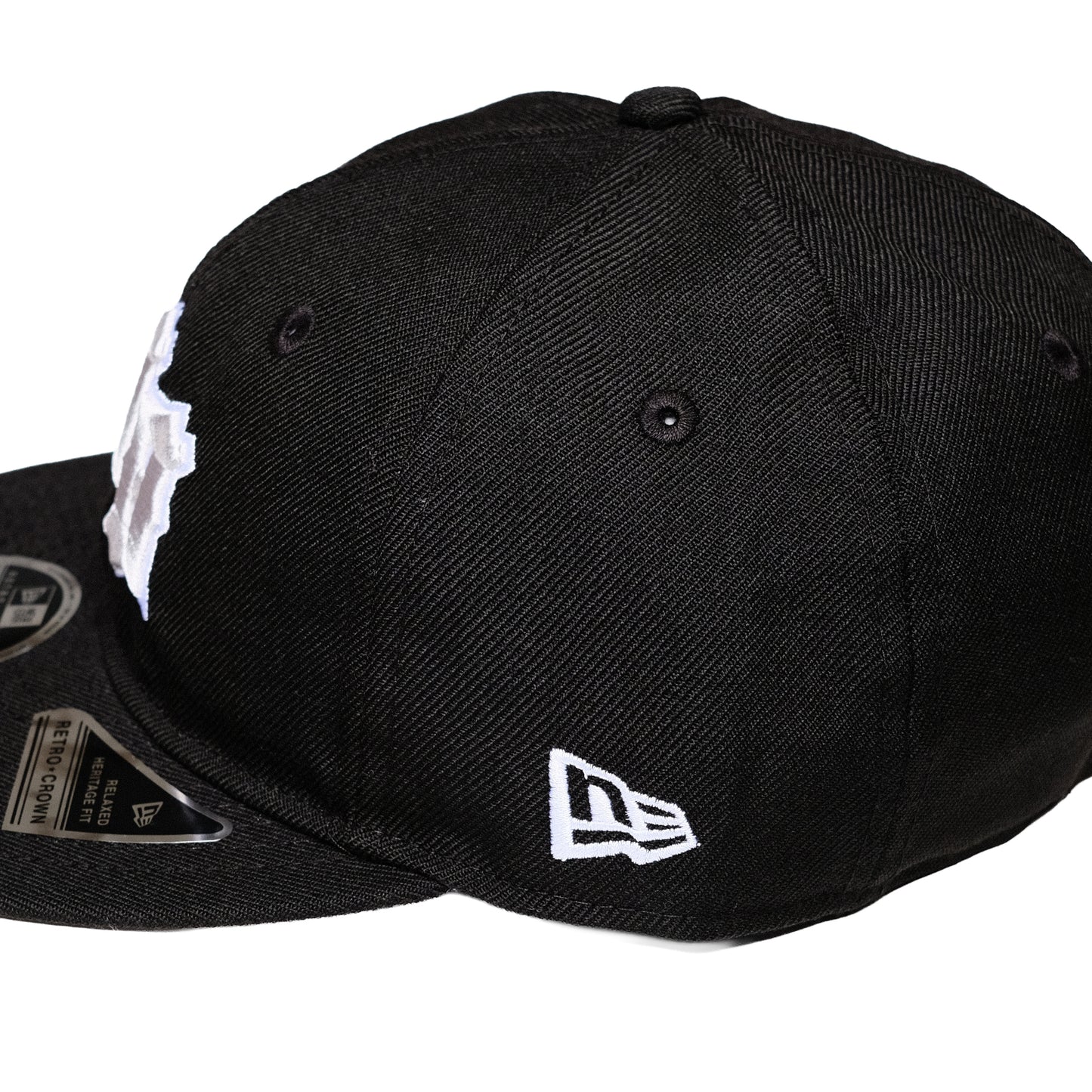 New Era x 108WAREHOUSE - 9FIFTY® Retro Crown Strapback Cap - Black